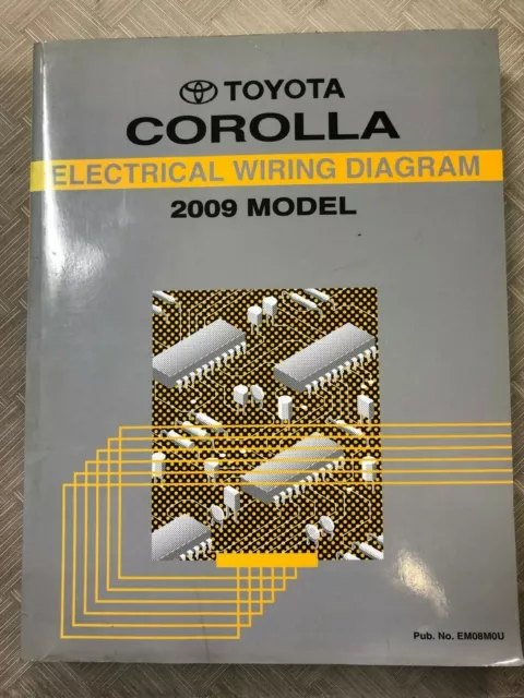 2009 Toyota Corolla Electrical Wiring Diagram Shop Repair Manual OEM EWD 09