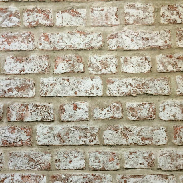 York Wallcoverings Modern Rustic Red, Cement Gray, Brick And Stone Vinyl Textured Brick Wallpaper