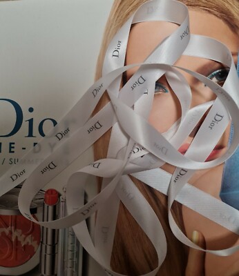 Dior 4 m de ruban satin blanc largeur 3,5cm DIOR 