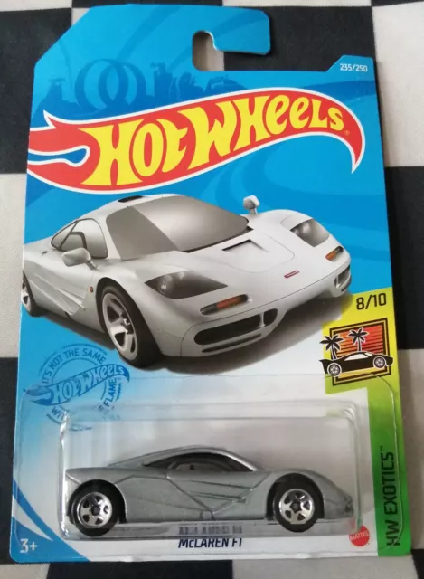 2021 Hot Wheels McLaren F1 HW Exotics lange Karte 235/250 #8/10