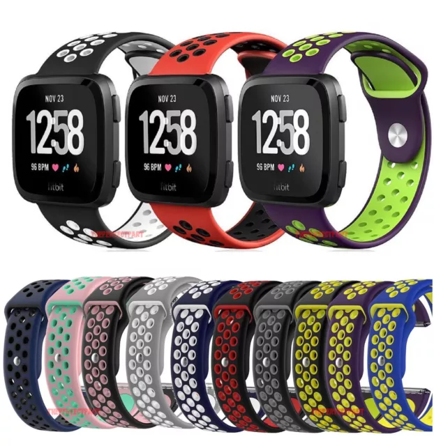 For Fitbit Versa 2 1/Lite Wrist Band Breathable Sport Silicone Strap Watch Bands