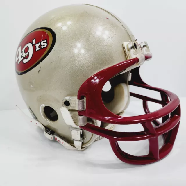 Riddell VSR-2Y Youth Large Helmet Red San Francisco 49ers Stickers Used