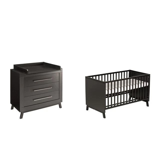 Schardt Kinderzimmer Set MIAMI BLACK 3-teilig TOP
