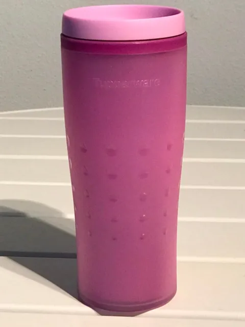 New Tupperware Insulated Commuter Travel Mug Tumbler Cup 16oz- Purple