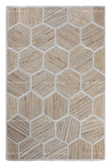 Alfombra Corredor Artesanal De Yute Clover