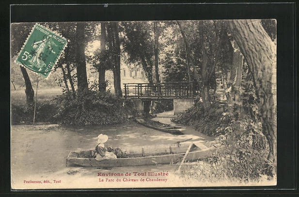 CPA Chaudeney, le Parc du Chateau 1913
