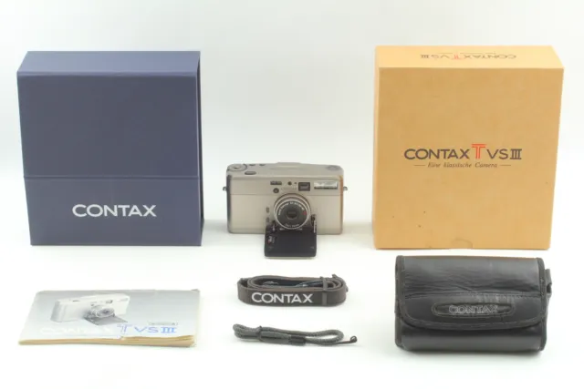 LCD Works [Near MINT w/ box] Contax TVS III Point & Shoot 35mm Film From JAPAN 2