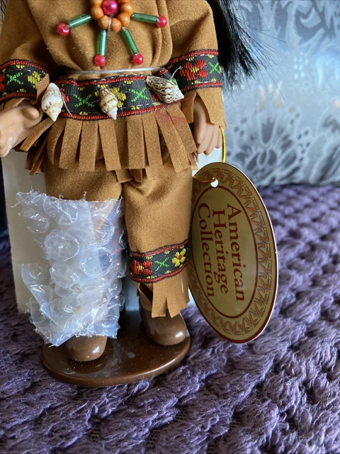 Heritage Signature Collection Porcelain Angel Native American Doll With Box 3