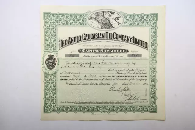 Russian Bond The Anglo Caucasian Oil Company Limited £1000 Sterling 1932