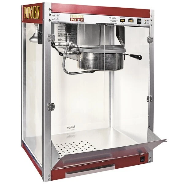 Paragon Theater Pop Popcorn Machine - 12 ounce Kettle, Red