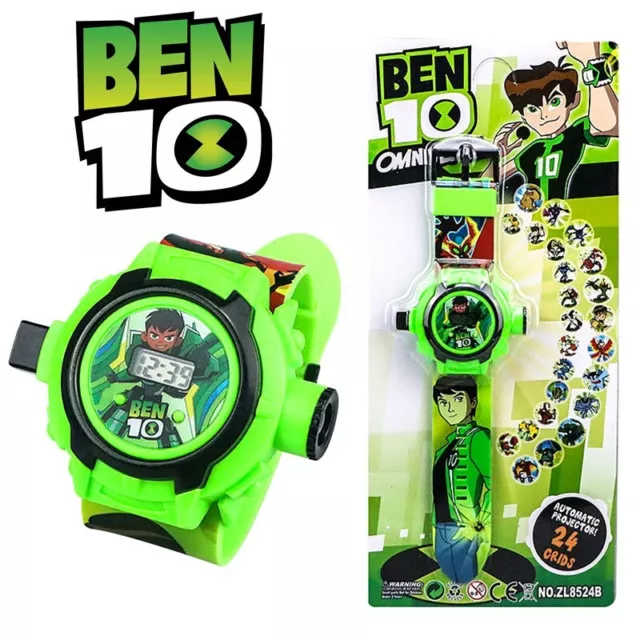 Ben 10 Kids Boy Children Electronic Digital Wrist Watch 24 Images Projection Toy