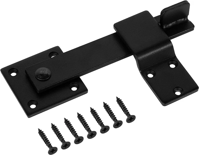 HILLMASTER Sturdy 6" Farm Flip Fence Gate Latch, Barn Door Lock Flip Latch Hardw