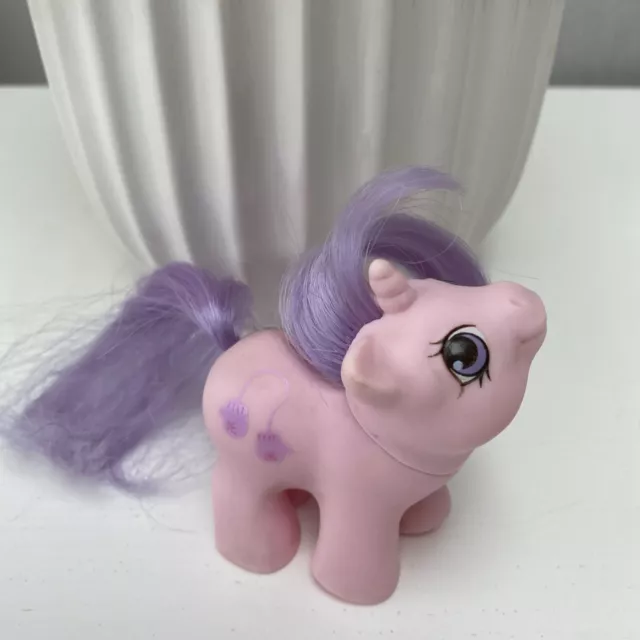 My Little Pony Pink G1 Newborn Unicorn BABY SNOOKUMS  1987 Hasbro Hong Kong.