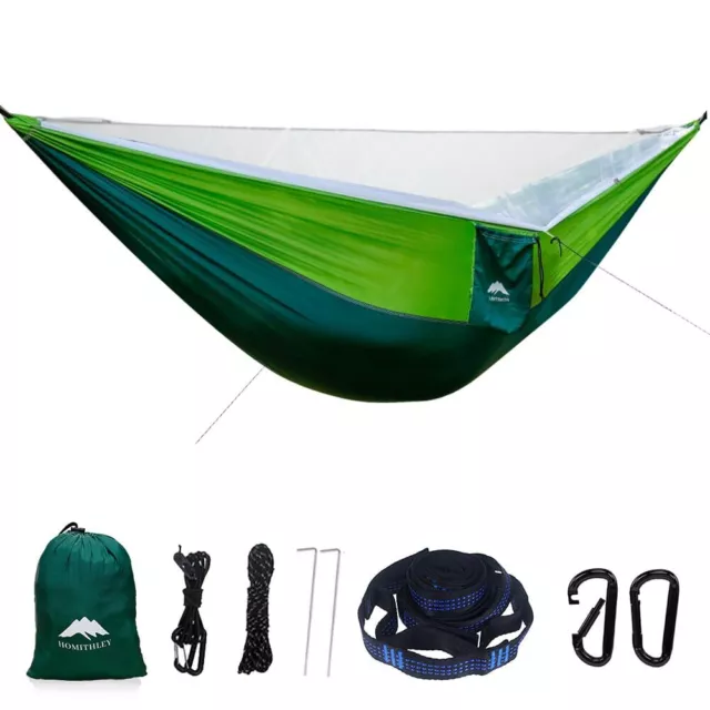 Camping Hammock - Portable Hammock with Mosquito Net, Lightweight Backpacking...
