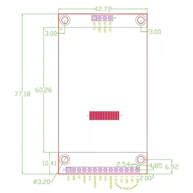 2.4 Inch 240x320 LCD TFT Touch Screen ILI9341 Display Shield Module for Arduino 2