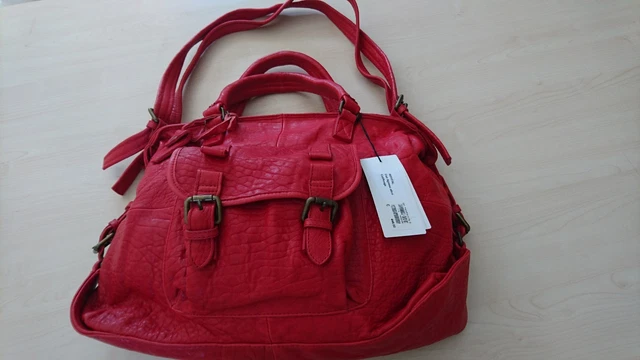 Sac à Main CAMPOMAGGI Serenoa Vintage En Cuir - Marron, Fait Main En Italie