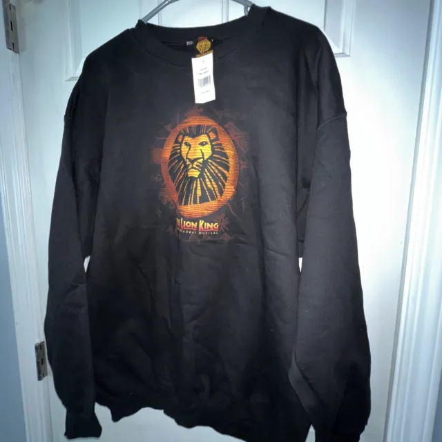 DISNEY PRESENTS LION King The Broadway Musical Sweater Black XL New ...
