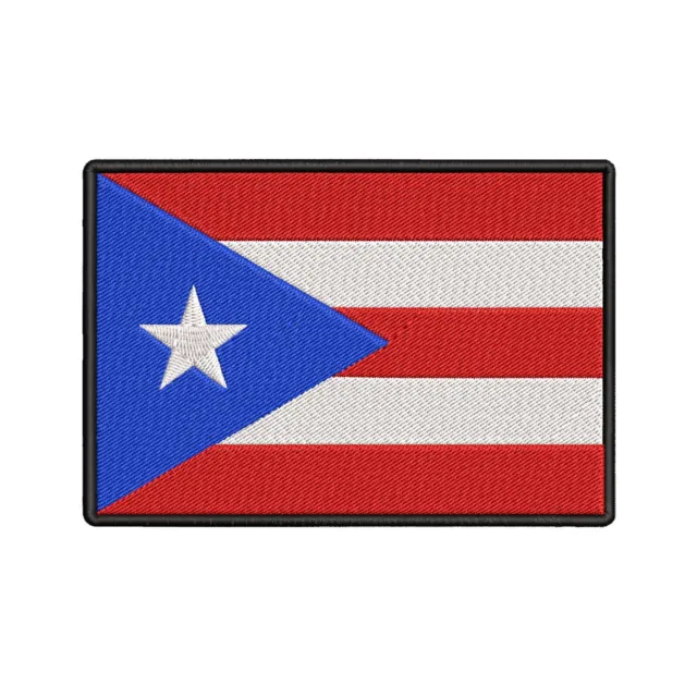 PUERTO RICO FLAG PATCH embroidered iron-on EMBLEM applique BANNER BADGE PARCHE