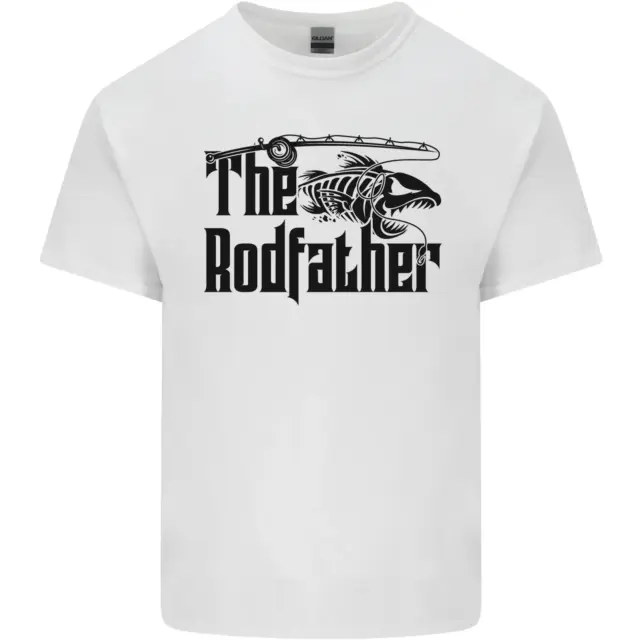 T-shirt da uomo in cotone The Rodfather divertente canna da pesca padre