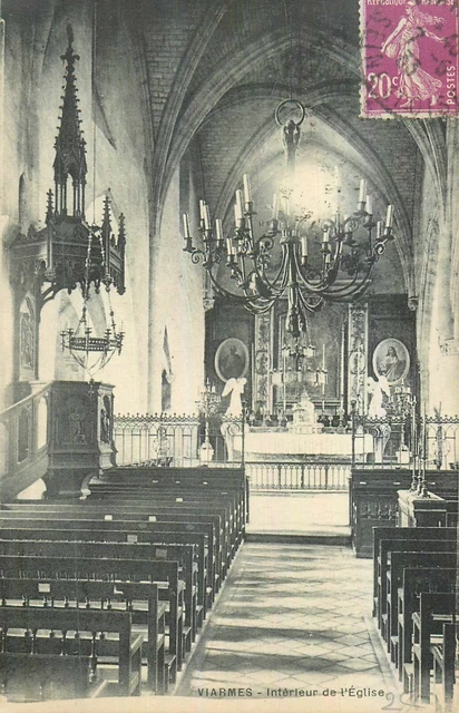 95 VIARMES interieur de l'eglise 37910