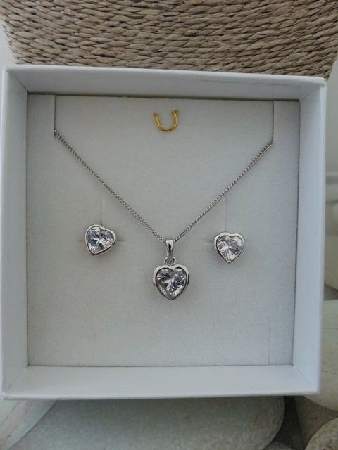 Parure ensemble collier boucles d'oreilles argent 925, ceramique bleue oxydes de zirconium blancs La vie en or - Montres & Bijoux