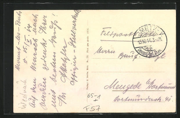 CPA Metz, Reisende vor dem Neuen la gare pincipale 1914 2