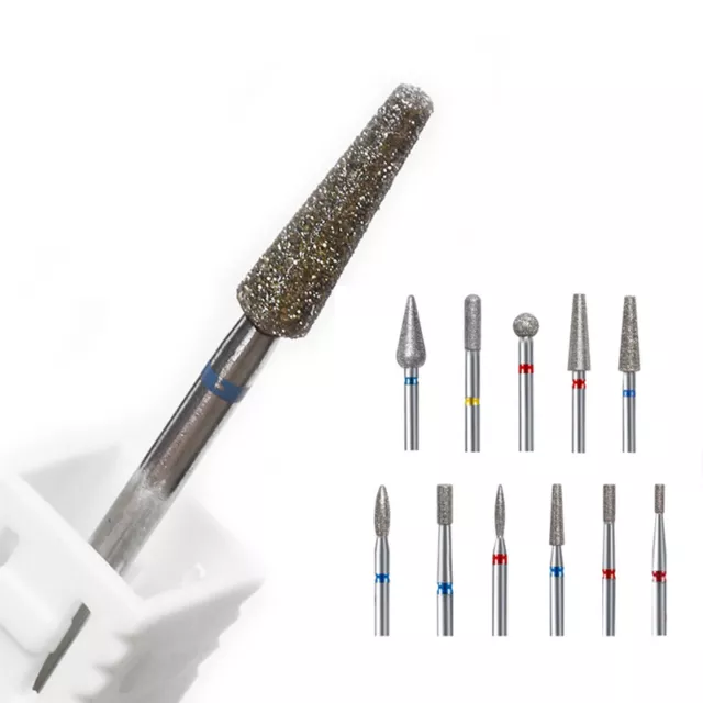 Punte per trapano unghie diamantate rimozione pedicure manicure pulite cuticola TooDS