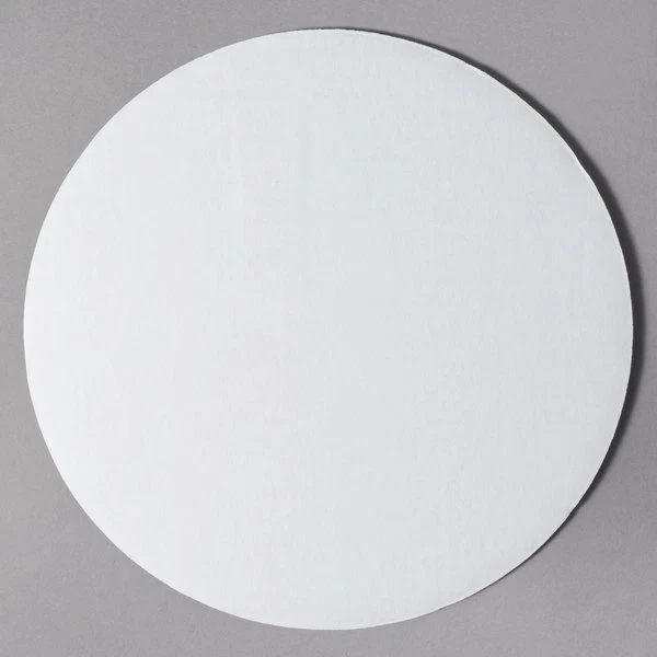 10" Round Uncoated Grease Resistant Corrugated White Cake Pizza Circle 100 Case