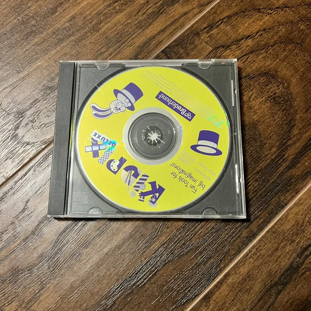Kid Pix Studio Deluxe Windows and Macintosh CD Rom Family Digital Art Studio