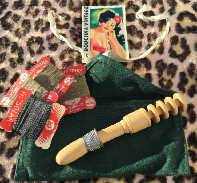 FRENCH ARMY WW2 1940s SOLDIER SEWING KIT~RARE MILITARY UNUSED SURPLUS ...