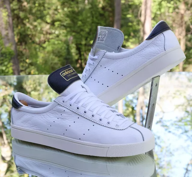 ADIDAS LACOMBE DB3013 White Black Mens Leather Trainers Uk 9.5 Eu 44 89.99 PicClick UK