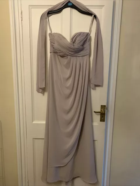 Mori Lee by Madeline Gardner Classic Beige Prom Bridesmaid Dress Size 14