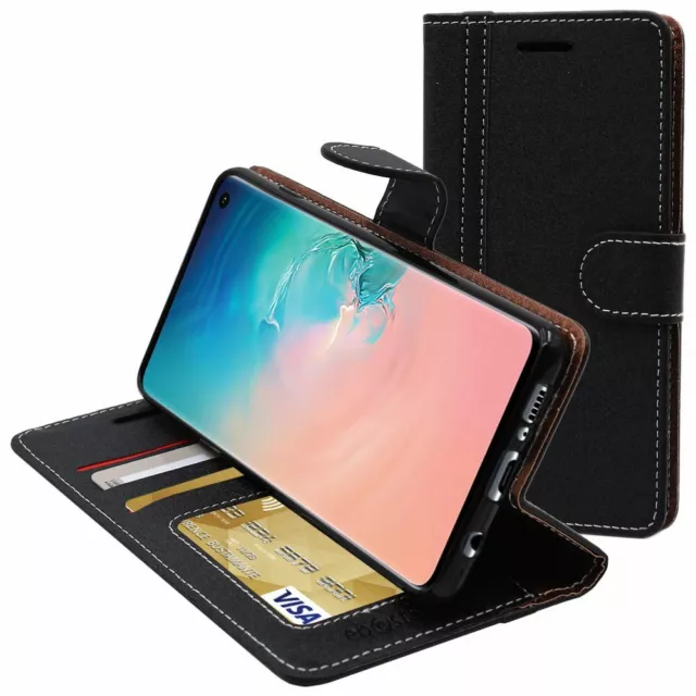 Coque pour Samsung S10 Galaxy Etui Portefeuille Housse PU Cuir Porte-Cartes