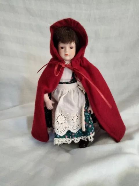 1985 AVON Fairy Tale Little Red Riding Hood Porcelain Doll Collection
