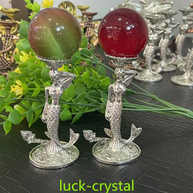 3.5'' Sphere Holder Stand Base Nataral Crystal Ball Reiki Healing Gift 1pc,43j3