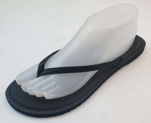 EZSURF Women's Size US 9 Black Slim Fit Flat Flip Flop Sandals