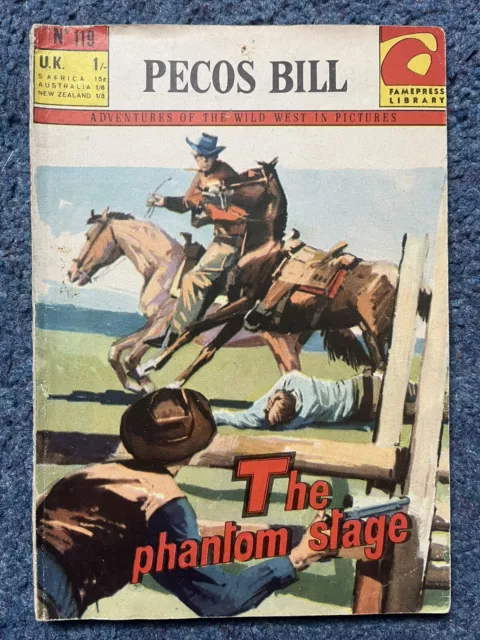 Pecos Bill Wild West Picture Library Comic No. 119 The Phantom Stage