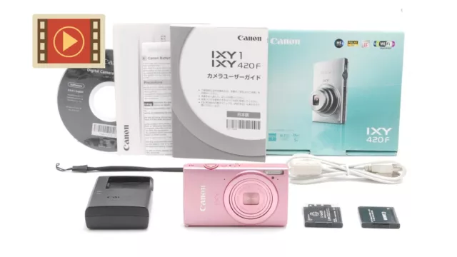 [Near MINT+ IN BOX] Canon IXY 420F PowerShot ELPH 320 HS IXUS 240 HS Pink JAPAN
