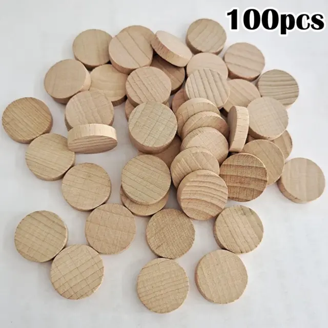 100 Stück unfertige Holzscheiben zum Selbermachen 2 cm Verschönerung