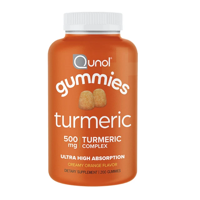 TURMERIC GUMMIES QUNOL Gummy with 500mg Turmeric Curcumin Joint Support