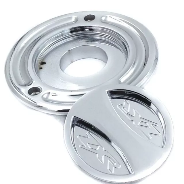 Chrome Keyless Fuel Tank Gas Cap For Kawasaki Ninja ZX6R ZX9R ZX-10R ZX14 Z1000