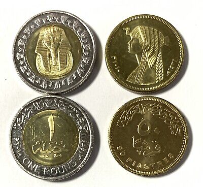 Egypt 2010 King Tut & Cleopatra Uncirculated 2 coins 2