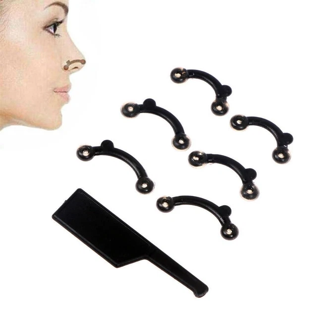 3 Pinces Redresseur Nez En Silicone - Correcteur Pont De Nez Sans Douleur - Rose/Violet/Blanc