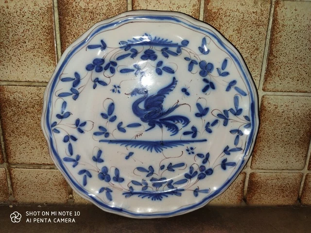 Assiette de faïence de Delft Chinois