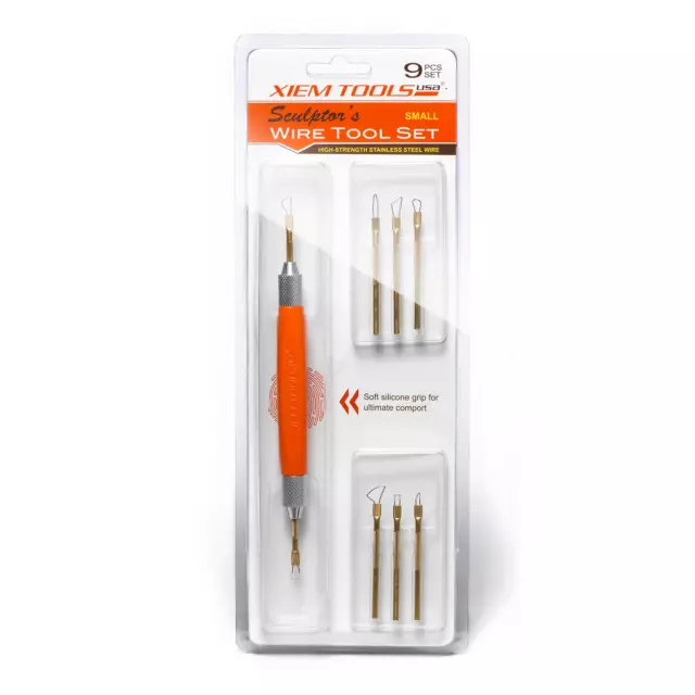 Clay Sculpting Tools Set 9- Piece Set - Pottery Wire Loop Sculpting Tools