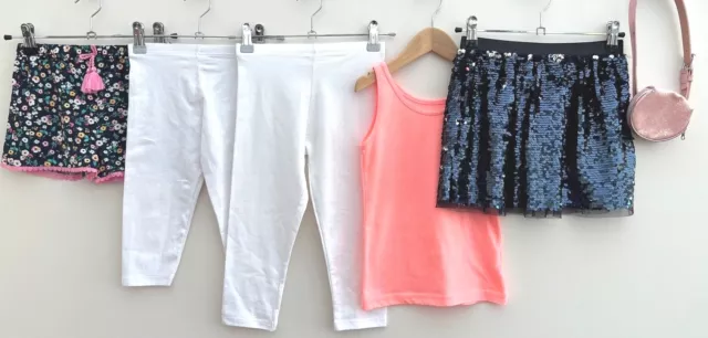 Girls Bundle Of Clothes Age 6-7 F&F Primark