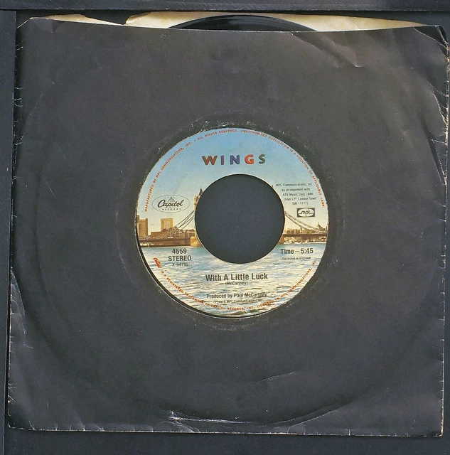 PAUL MCCARTNEY & Wings With A Little Luck / Backwards Travell 7