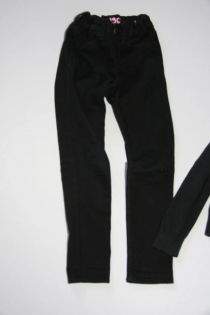 Bundle - M&S girls dark blue cardigan and GAP black jeans - Age 7 (2 items) 2