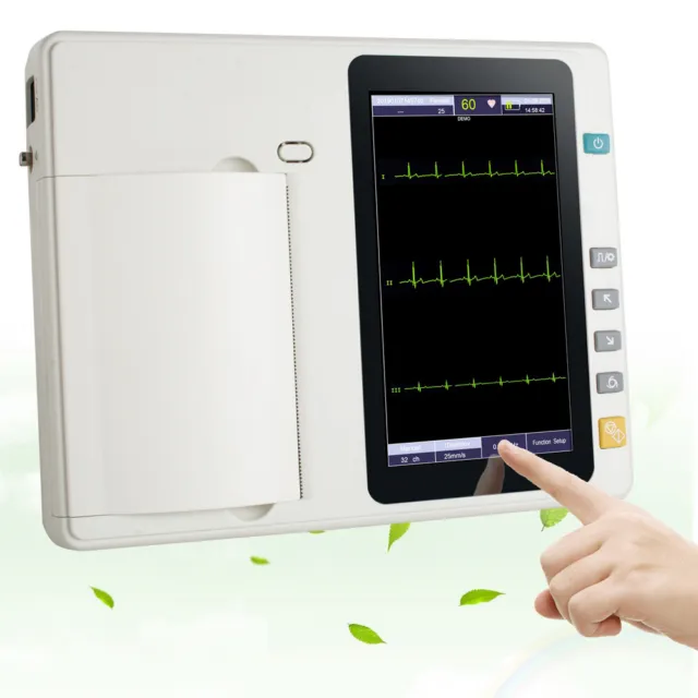 Carejoy Pro Digital 12 Lead 3 Channel Electrocardiograph ECG/EKG Touch Screen