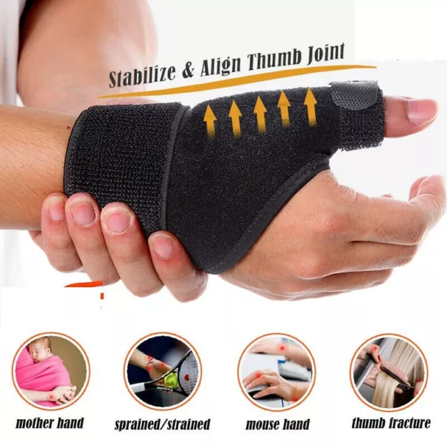 Thumb Wrist Support Wrap Strap Compression Stabilizer Hand Brace Pain Protector
